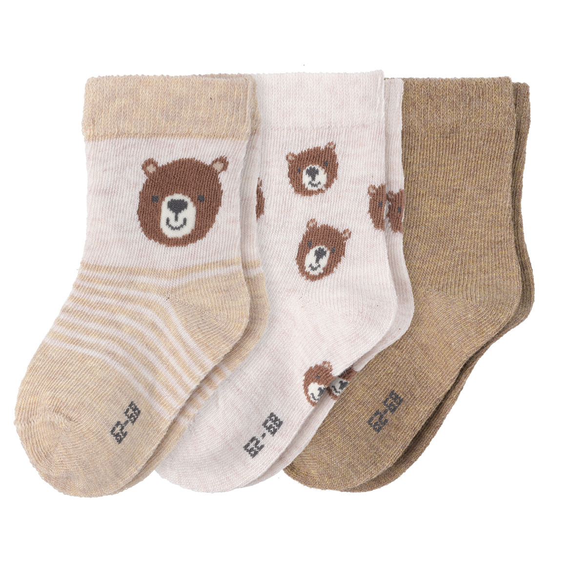 Set van 3 paar babysokjes