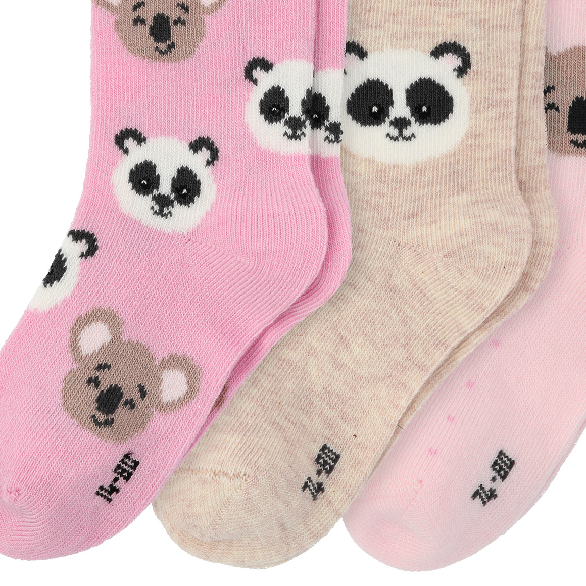 3 Paar Mädchen Socken mit Tier-Motiven