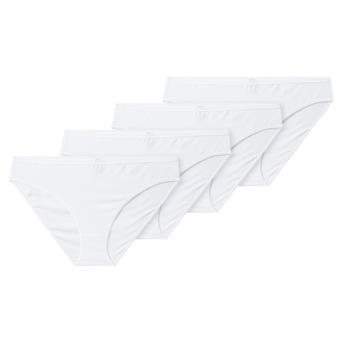 4 Damen Slips unifarben