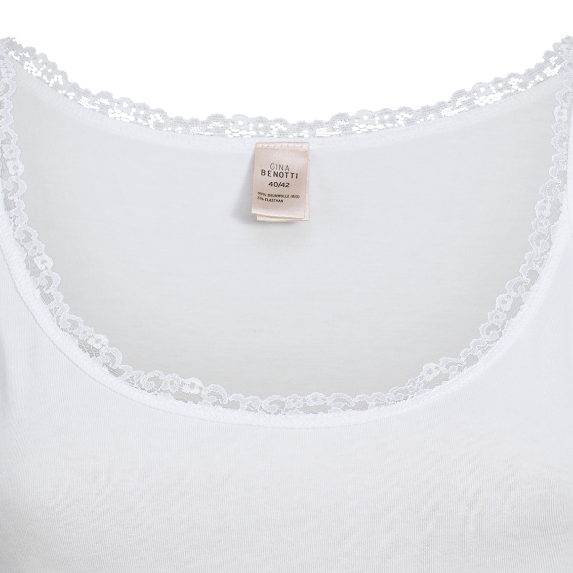 2 Damen Unterhemden mit Spitze