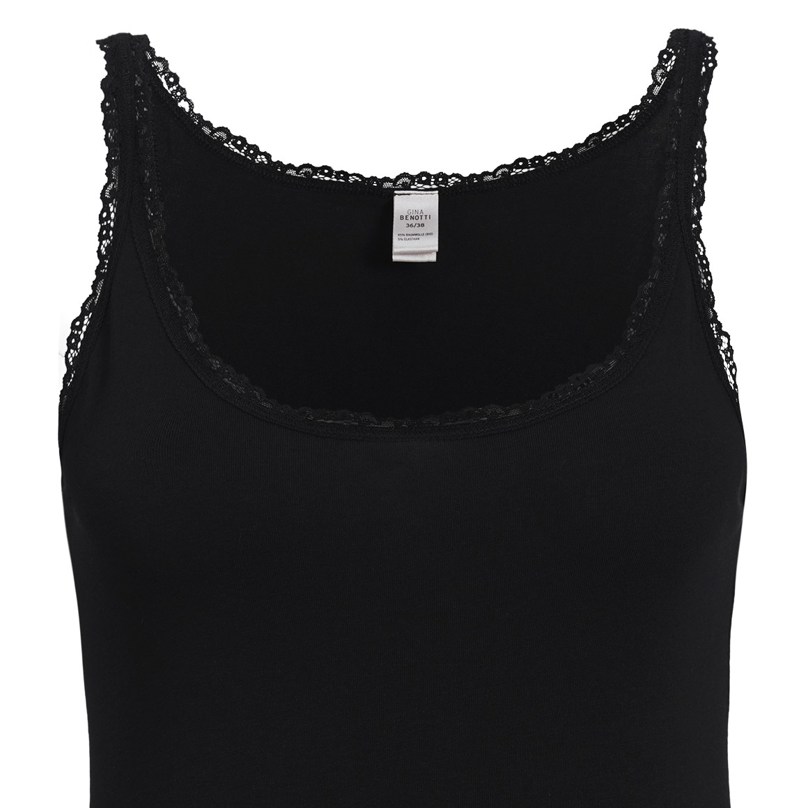 2 Damen Unterhemden mit Spitze