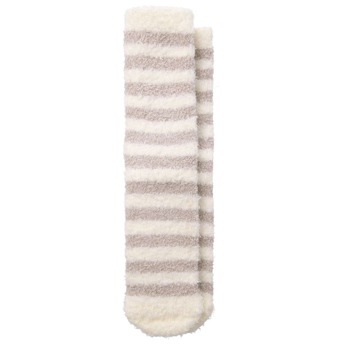 1 Paar Damen Kuschelsocken mit Streifen
