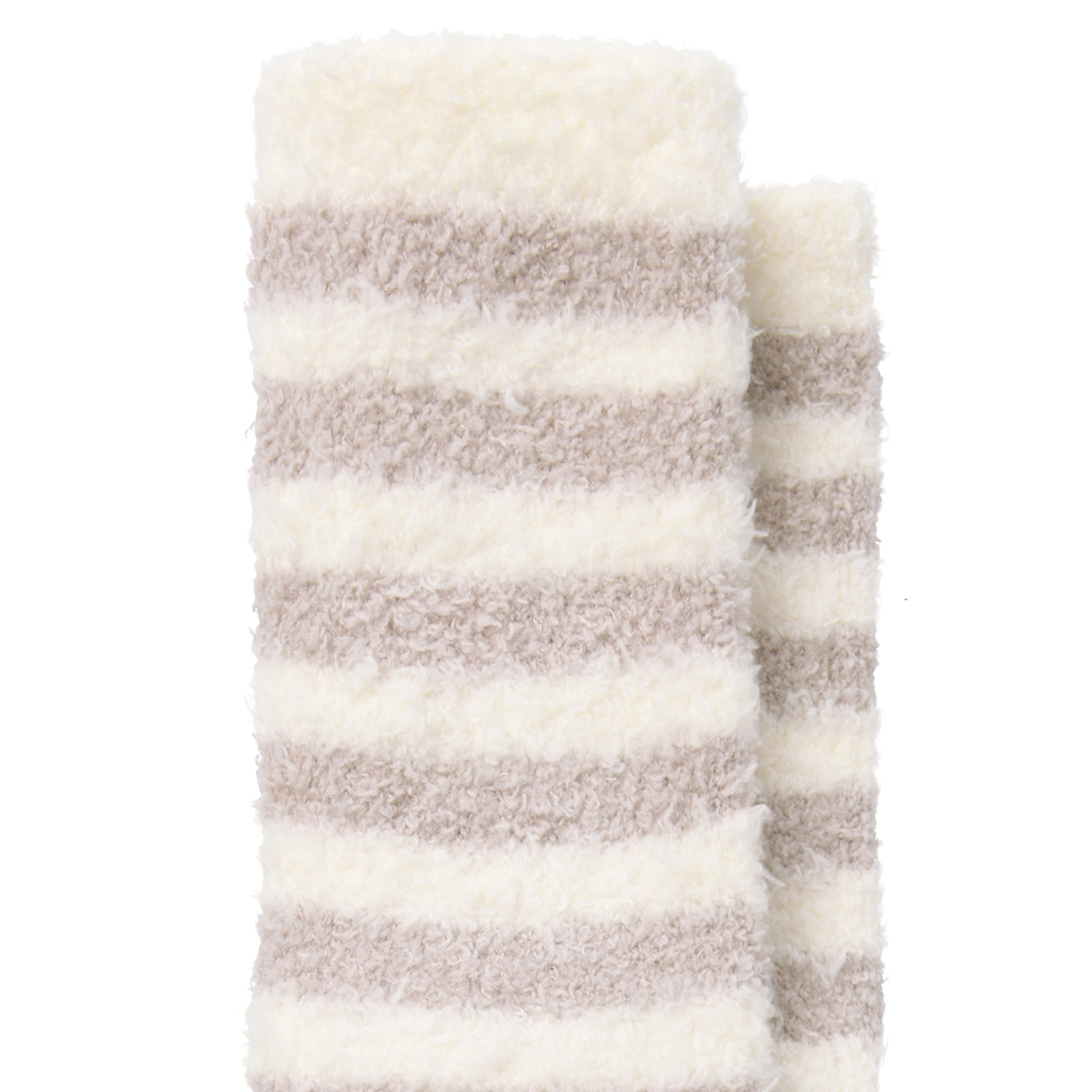 1 Paar Damen Kuschelsocken mit Streifen