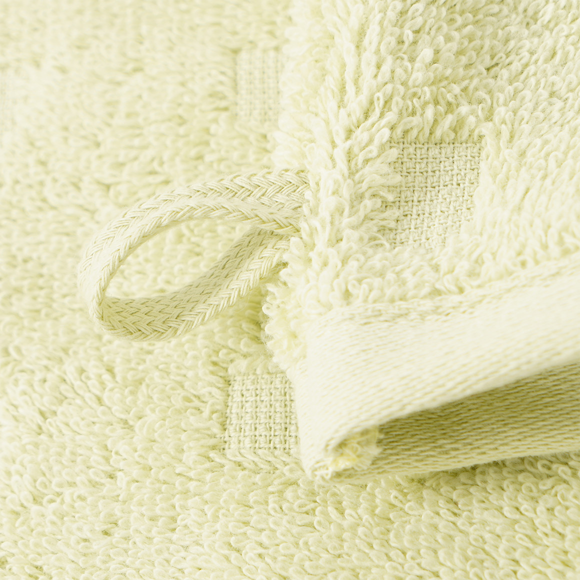 Waschhandschuh mit grafischer Struktur