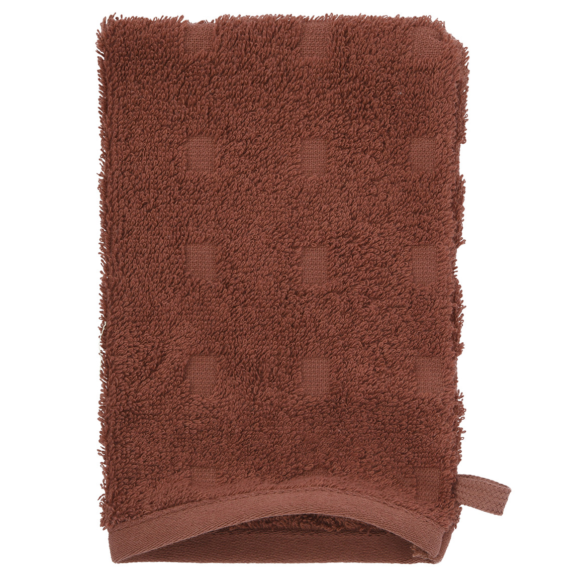 Waschhandschuh mit grafischer Struktur