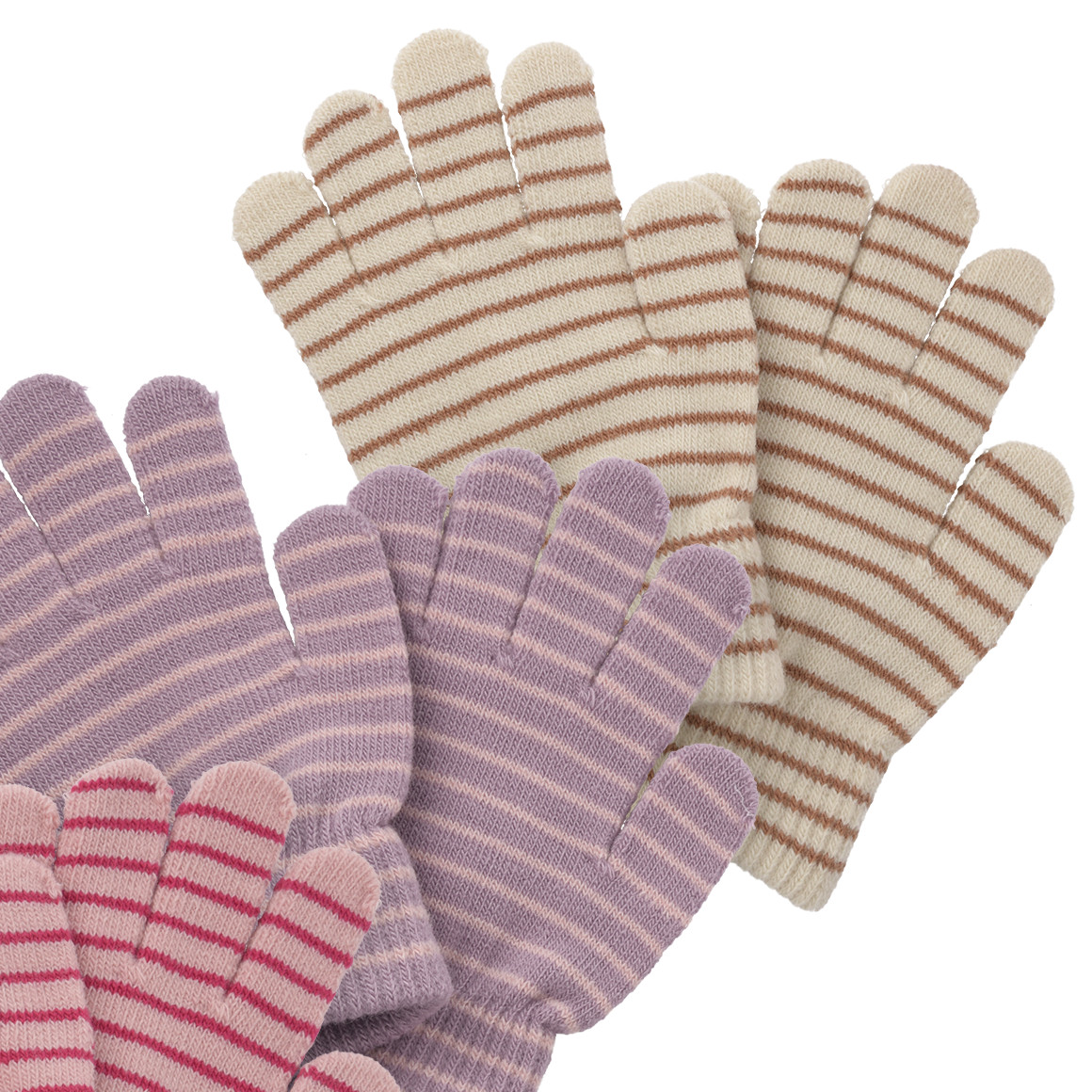 3 Paar Mädchen Handschuhe im Set