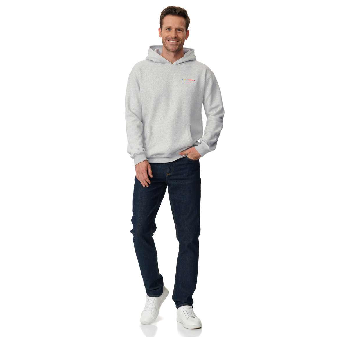 Herren Hoodie mit Stickerei