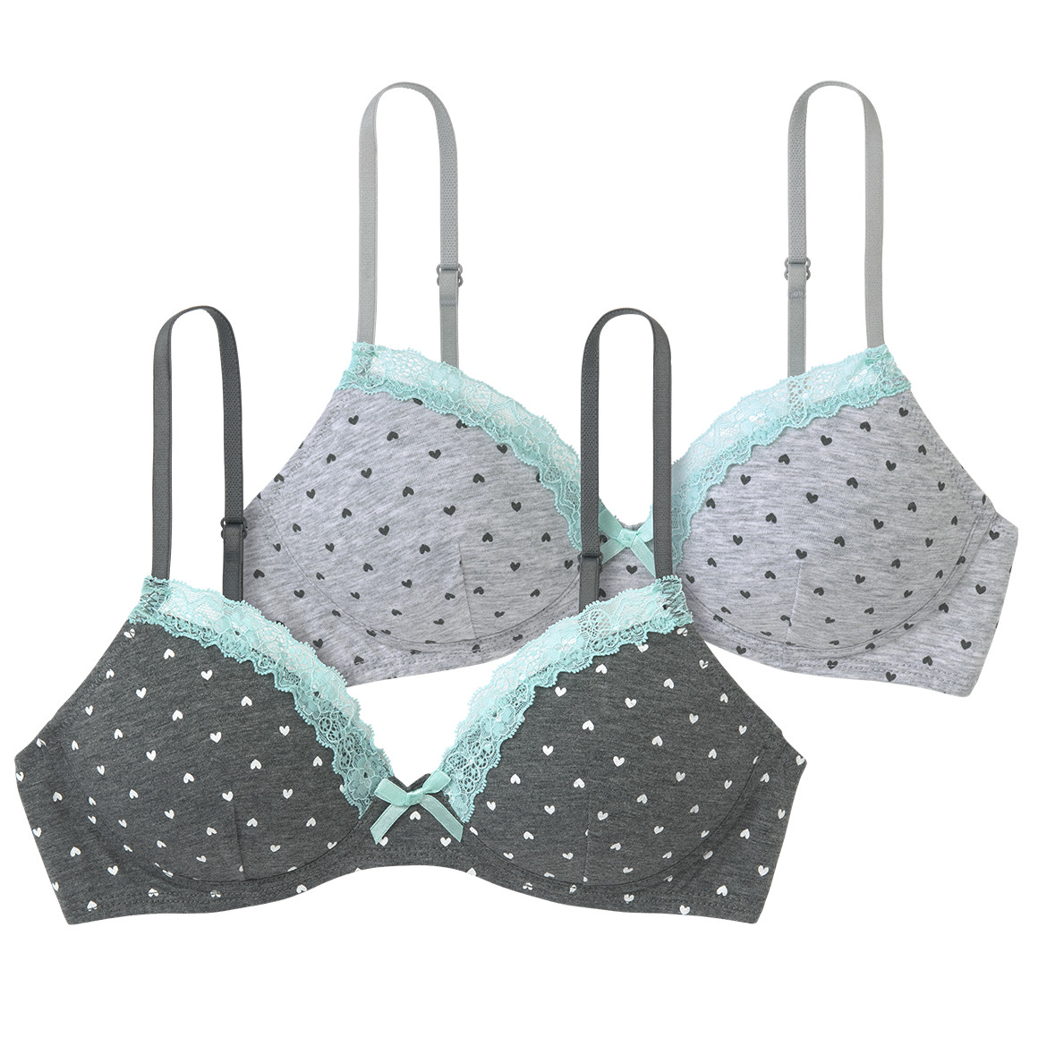 2 Mädchen BHs mit Spitze | Ernsting's family