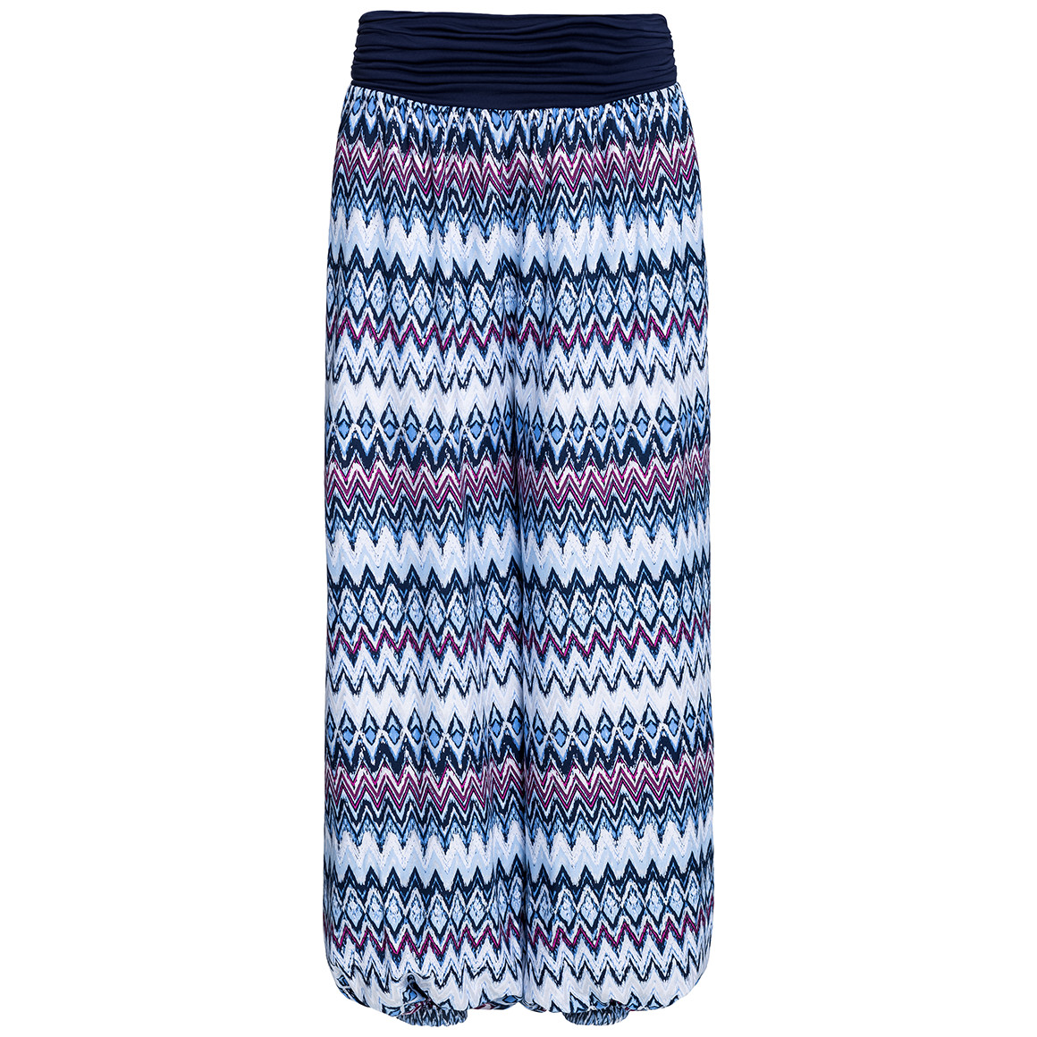 Damen Haremshose mit Zick-Zack-Muster Damen Haremshose mit Zick-Zack-Muster