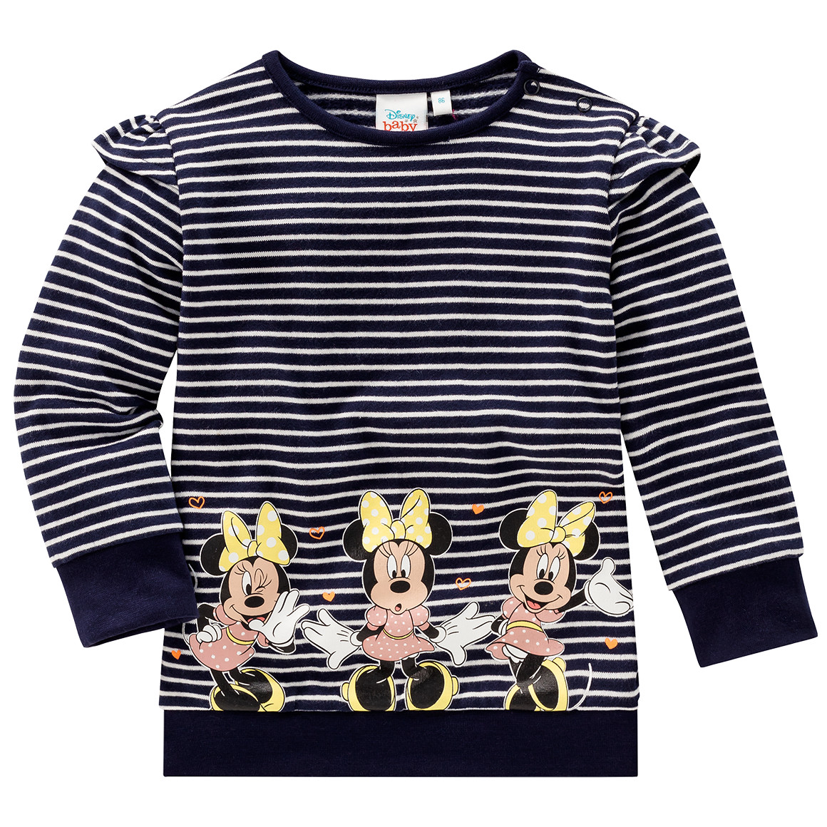 Disney Minnie Maus AUSWAHL Pullover Langarm Shirt T-Shirt Sweatshirt Minnie Mouse 6 Jahre, Weiss 