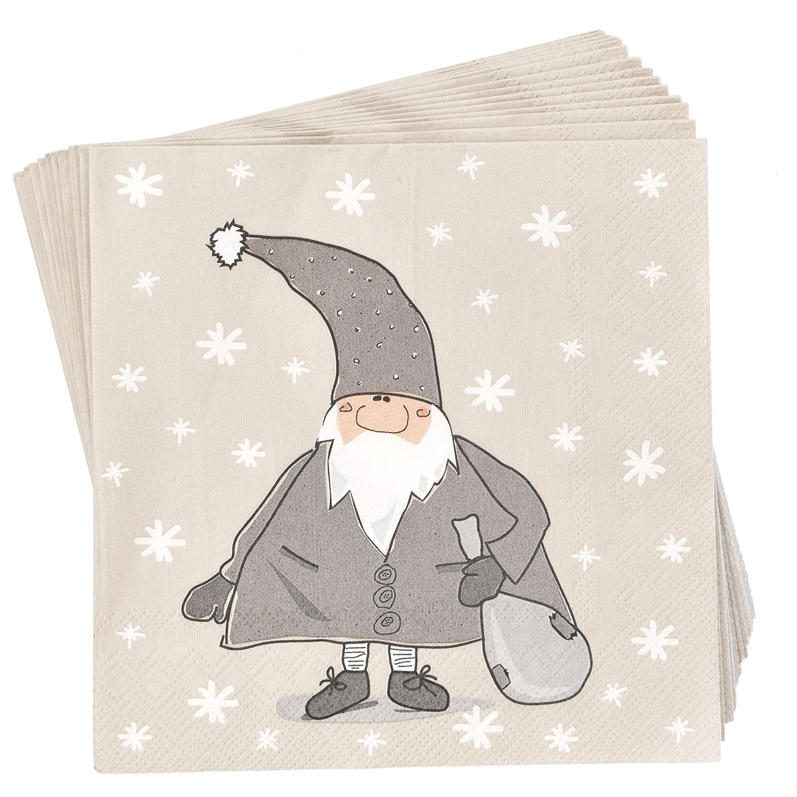 20 Servietten mit winterlichem Motiv