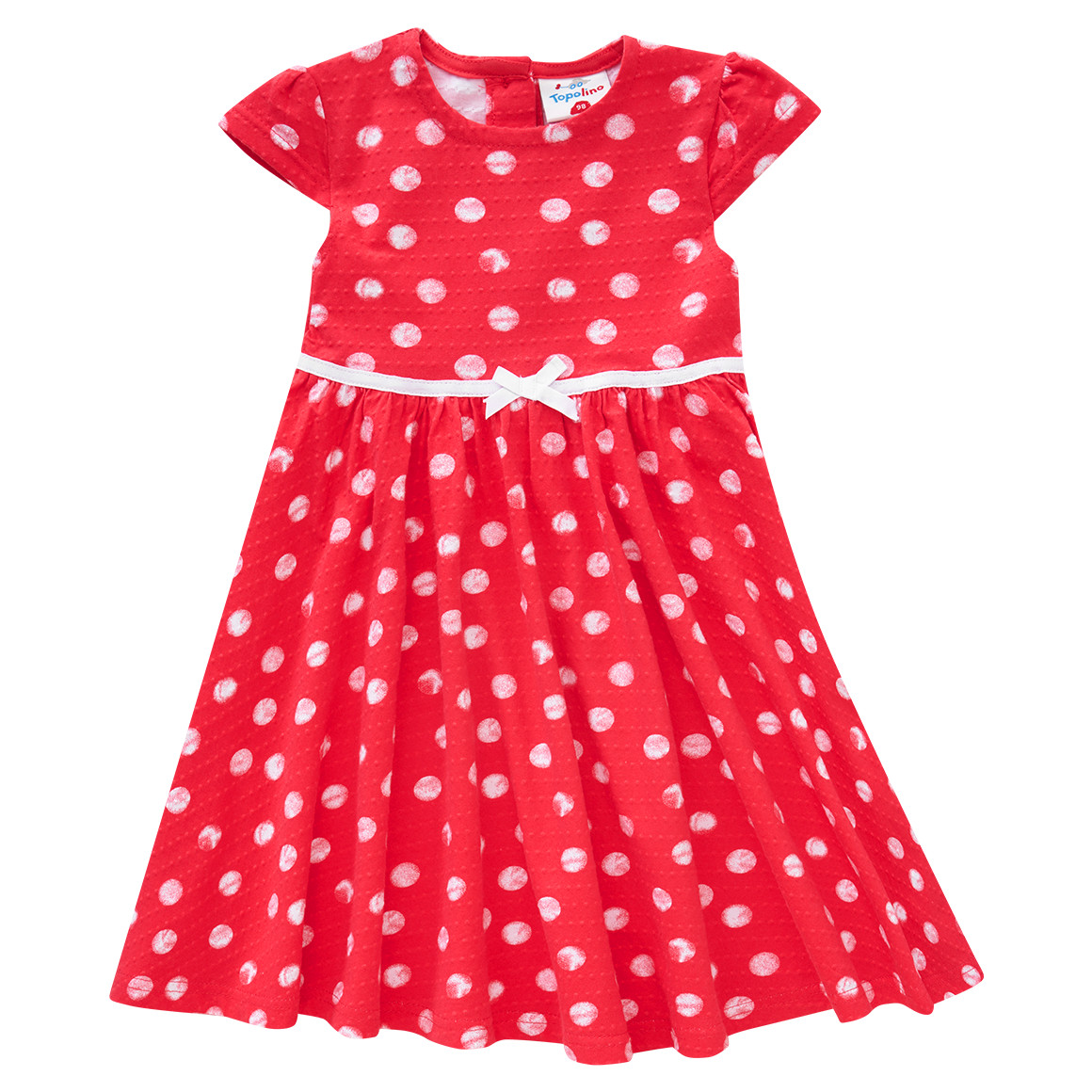 Children'S Red Dress With White Polka Dots – Makrelosi