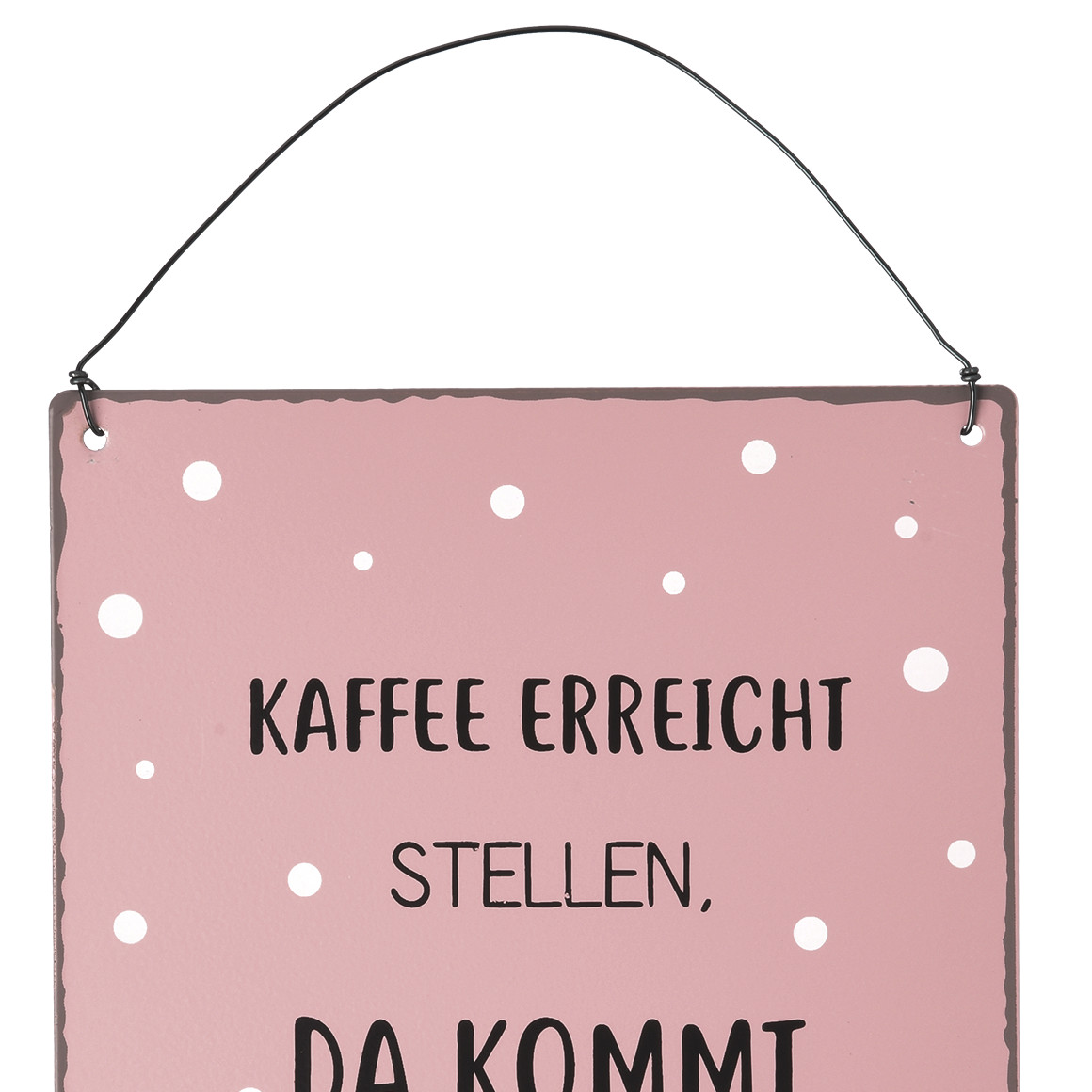 Kleines Metallschild mit Spruch Ernsting's family