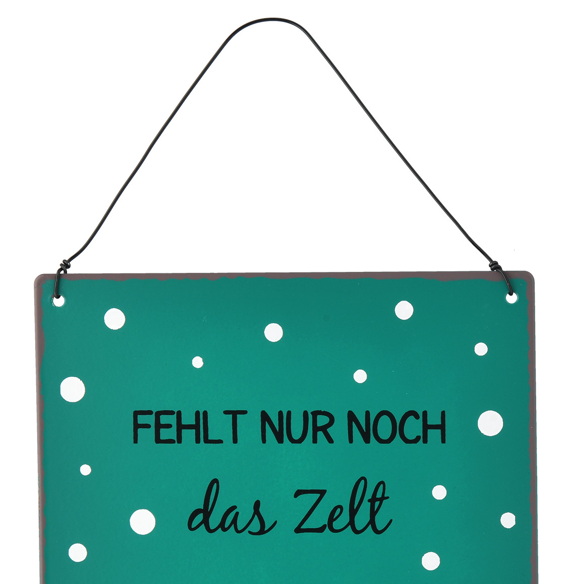 Kleines Metallschild mit Spruch Ernsting's family