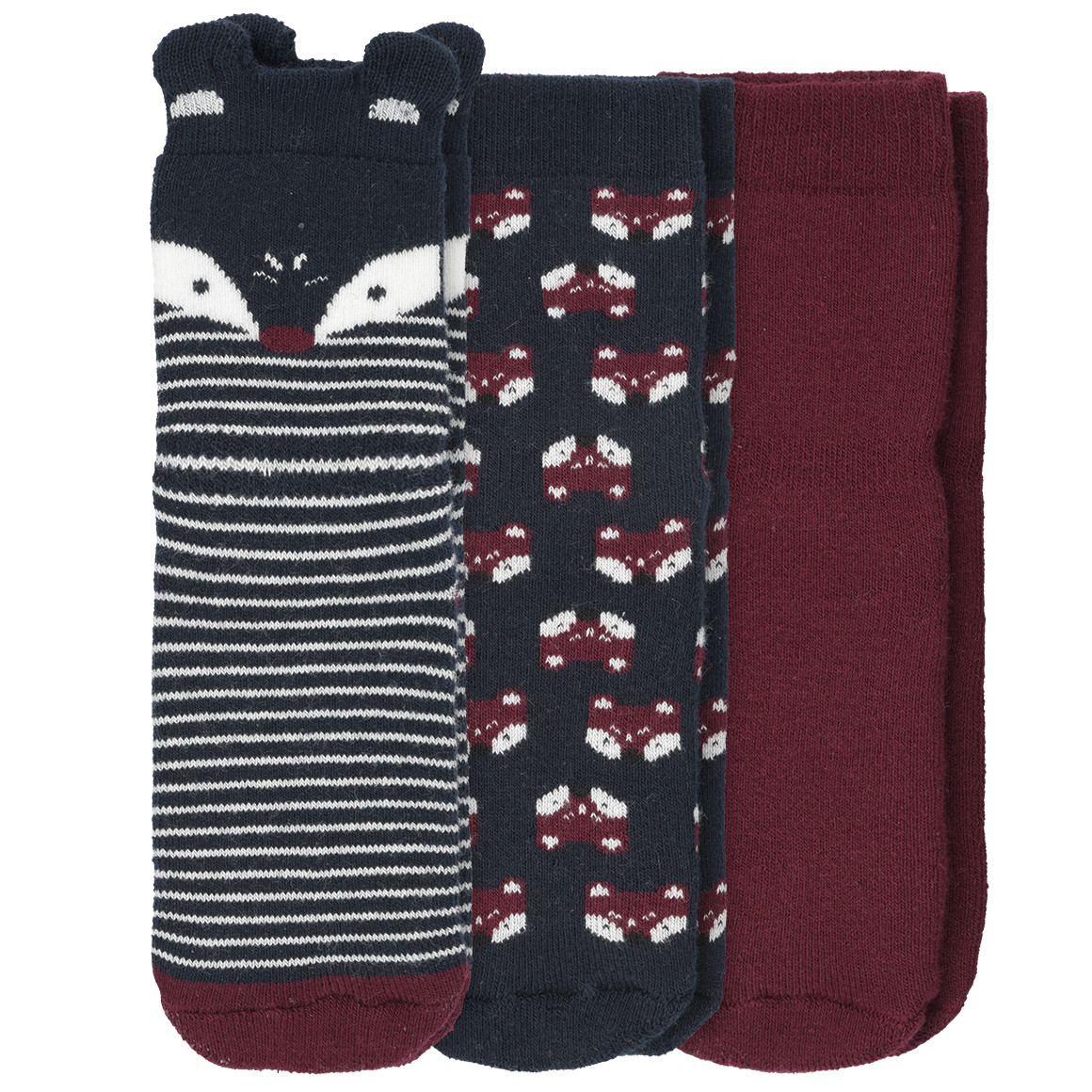 Adorel Baby Mädchen Anti-Rutsch Socken Warm Frottee 6er-Pack 