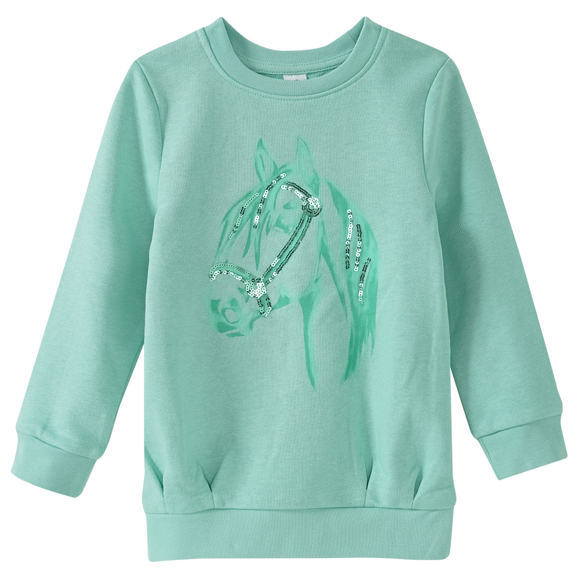 Mädchen Sweatshirt mit Pferde-Print | family Ernsting\'s