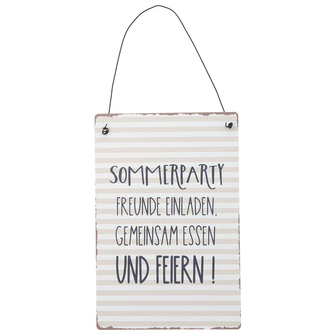 MetallSchild mit Spruch Ernsting's family