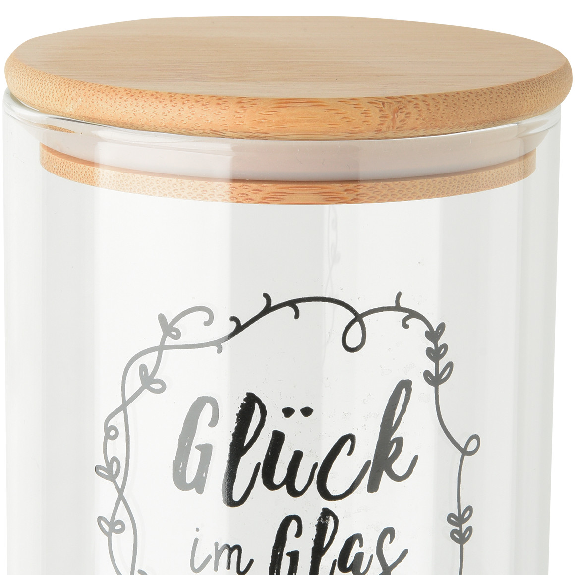 Kleine GlasVorratsdose mit Spruch Ernsting's family