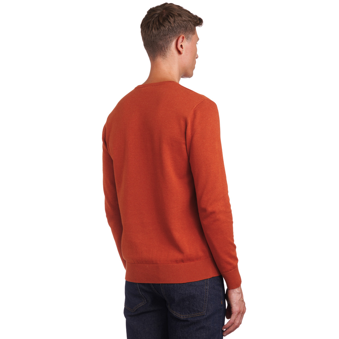 Herren Feinstrickpullover mit V-Ausschnitt