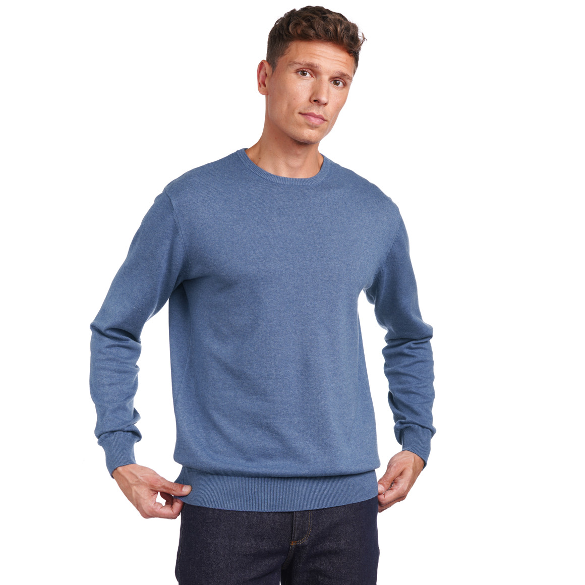 Herren Feinstrickpullover mit Rundhals | Ernsting