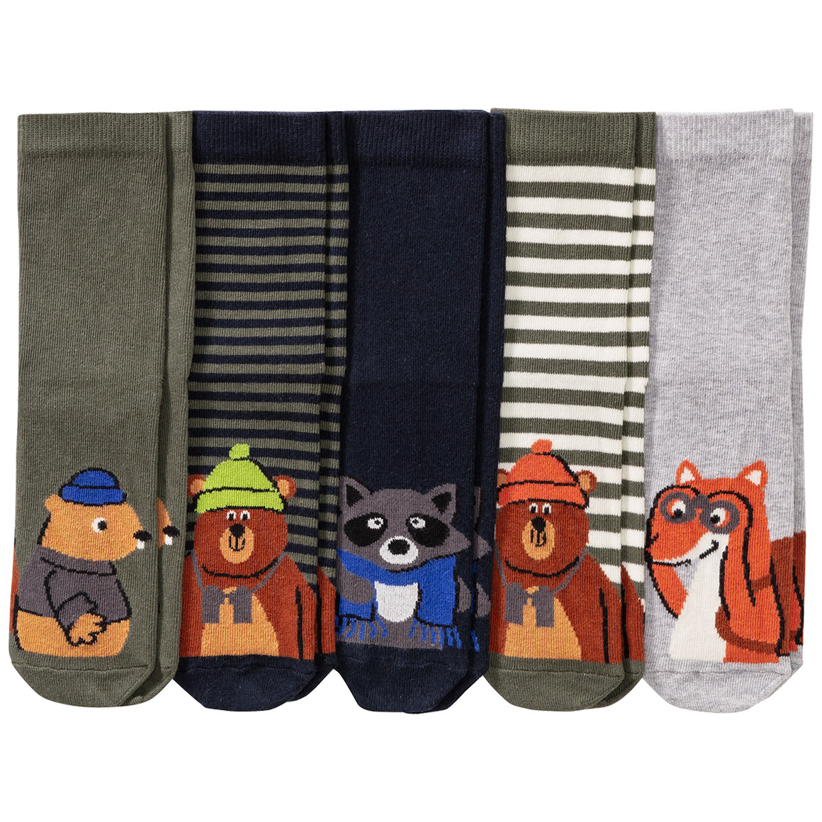 5 Paar Kinder Socken mit Tier-Motiven | Ernsting\'s family