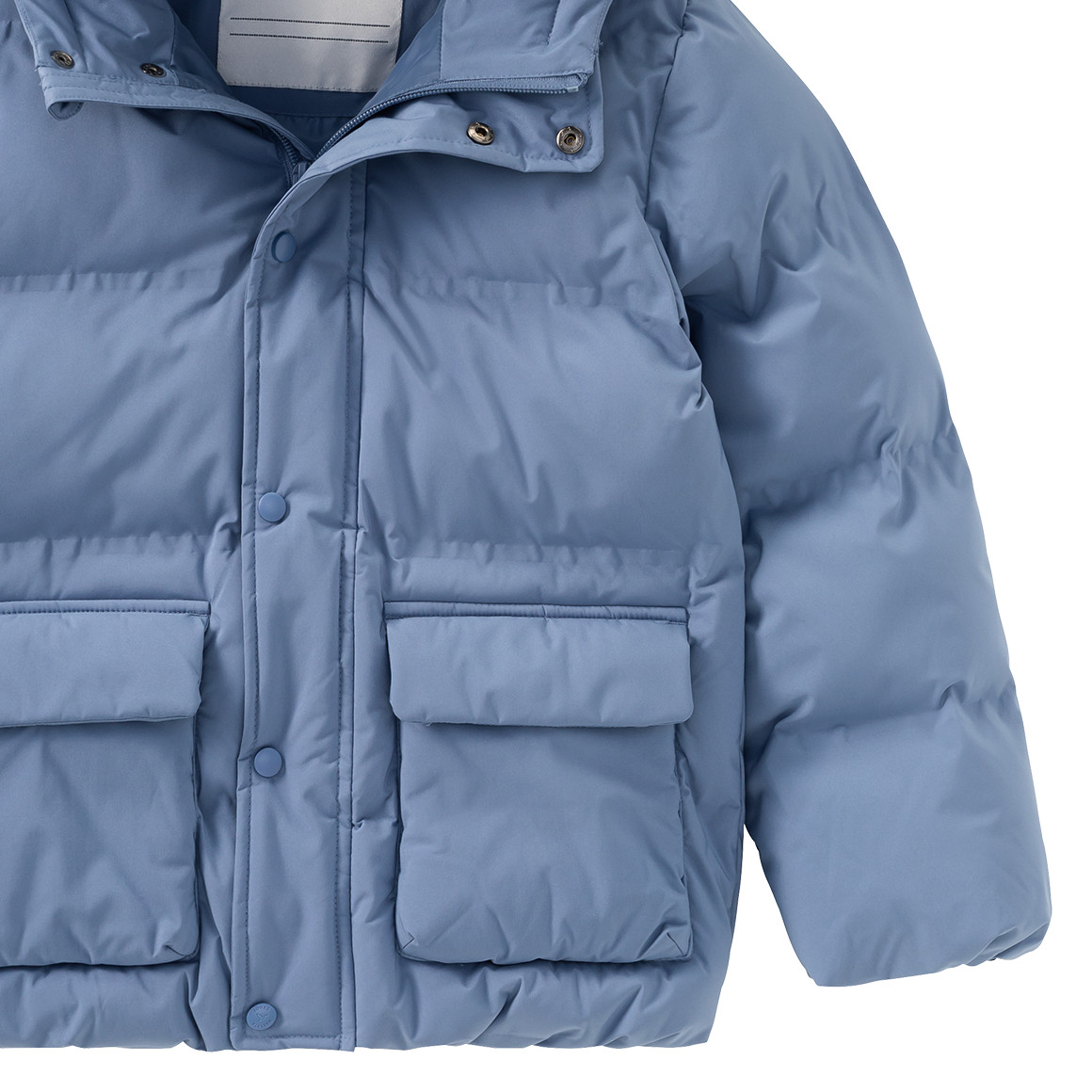 Pufferjas voor kinderen in effen kleur