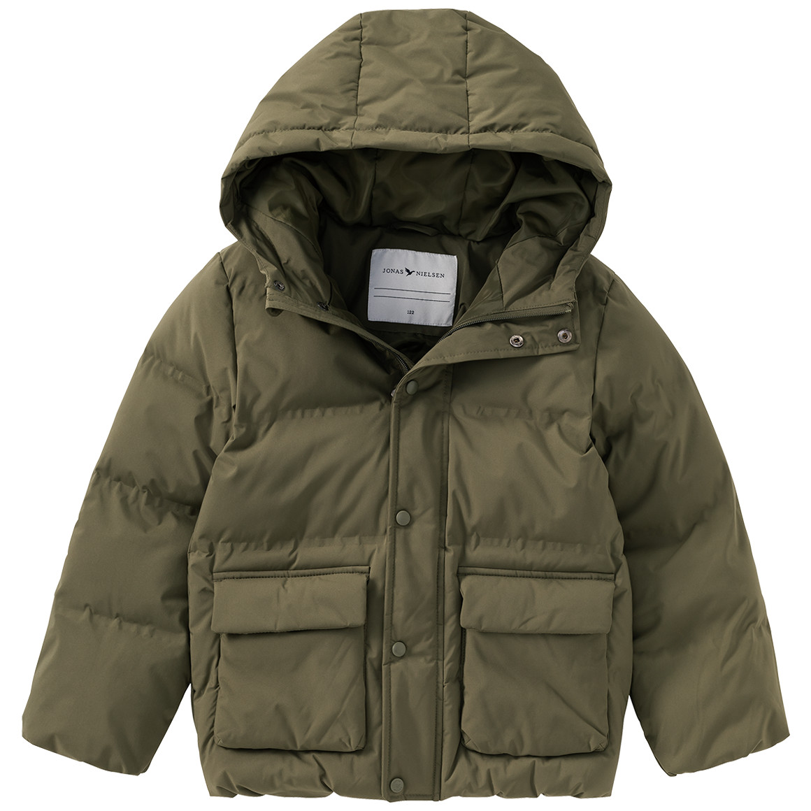 Kinderpufferjack in effen kleuren