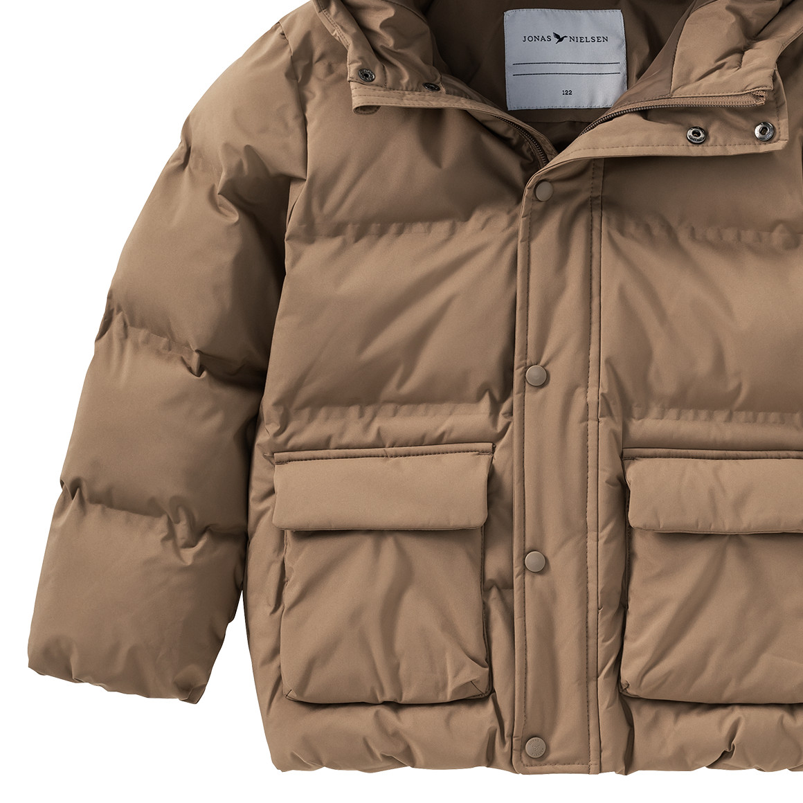 Kinderpufferjack in effen kleuren