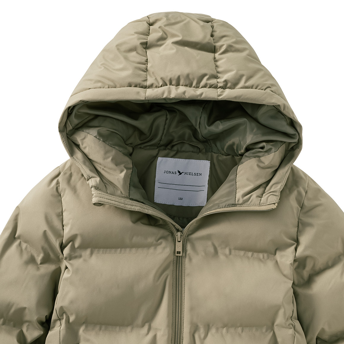 Pufferjack voor meisjes in effen kleuren