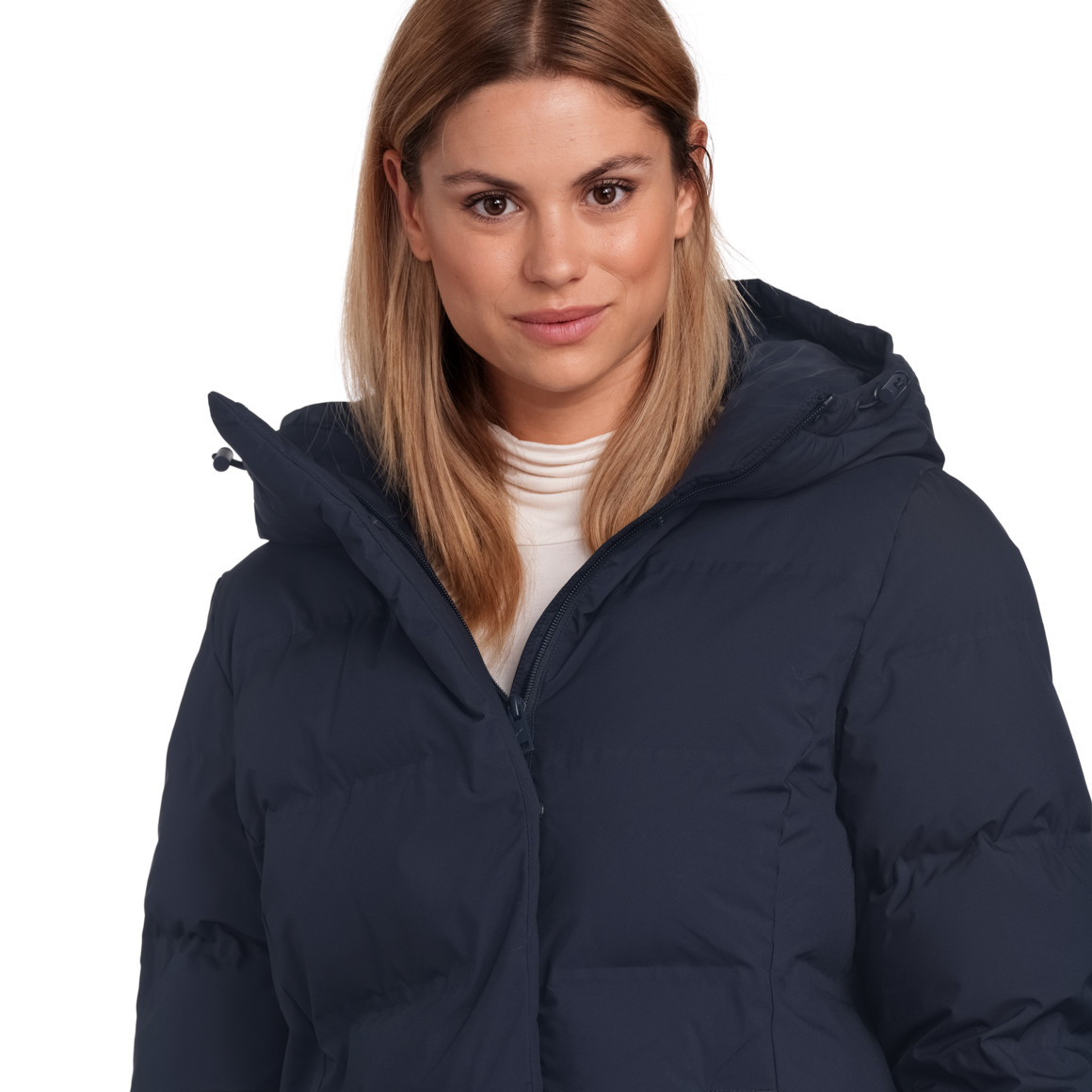 Dames pufferjas met capuchon