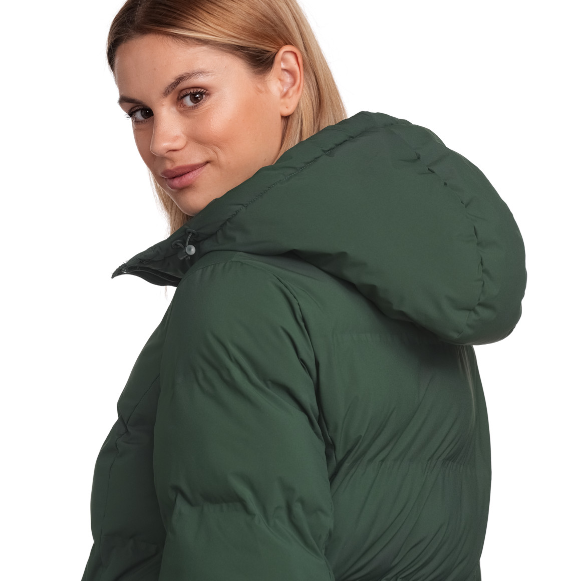 Damen Puffermantel mit Kapuze