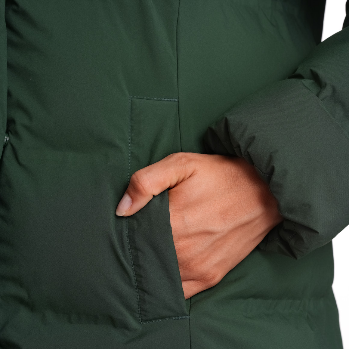 Damen Puffermantel mit Kapuze