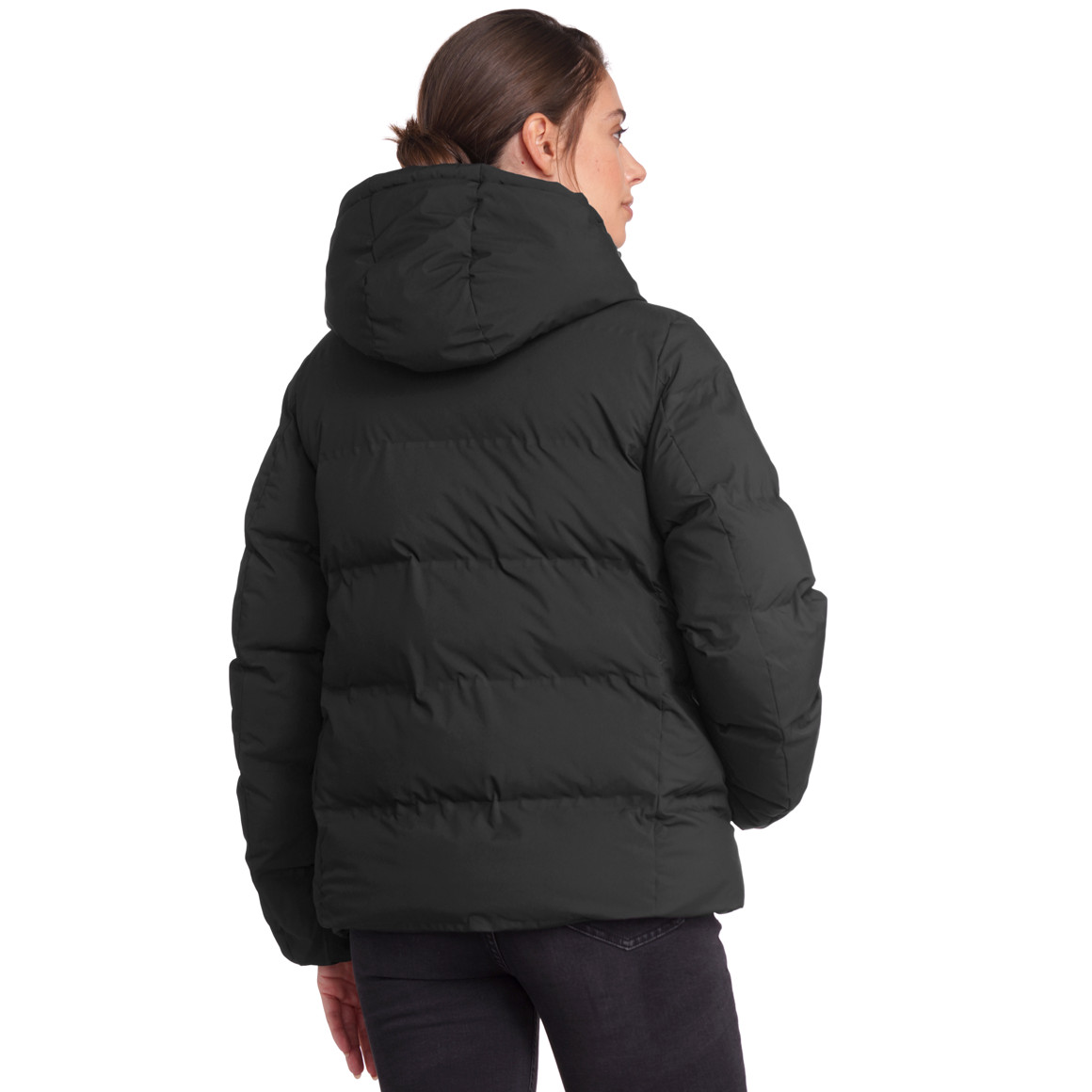 Dames pufferjack in effen kleuren