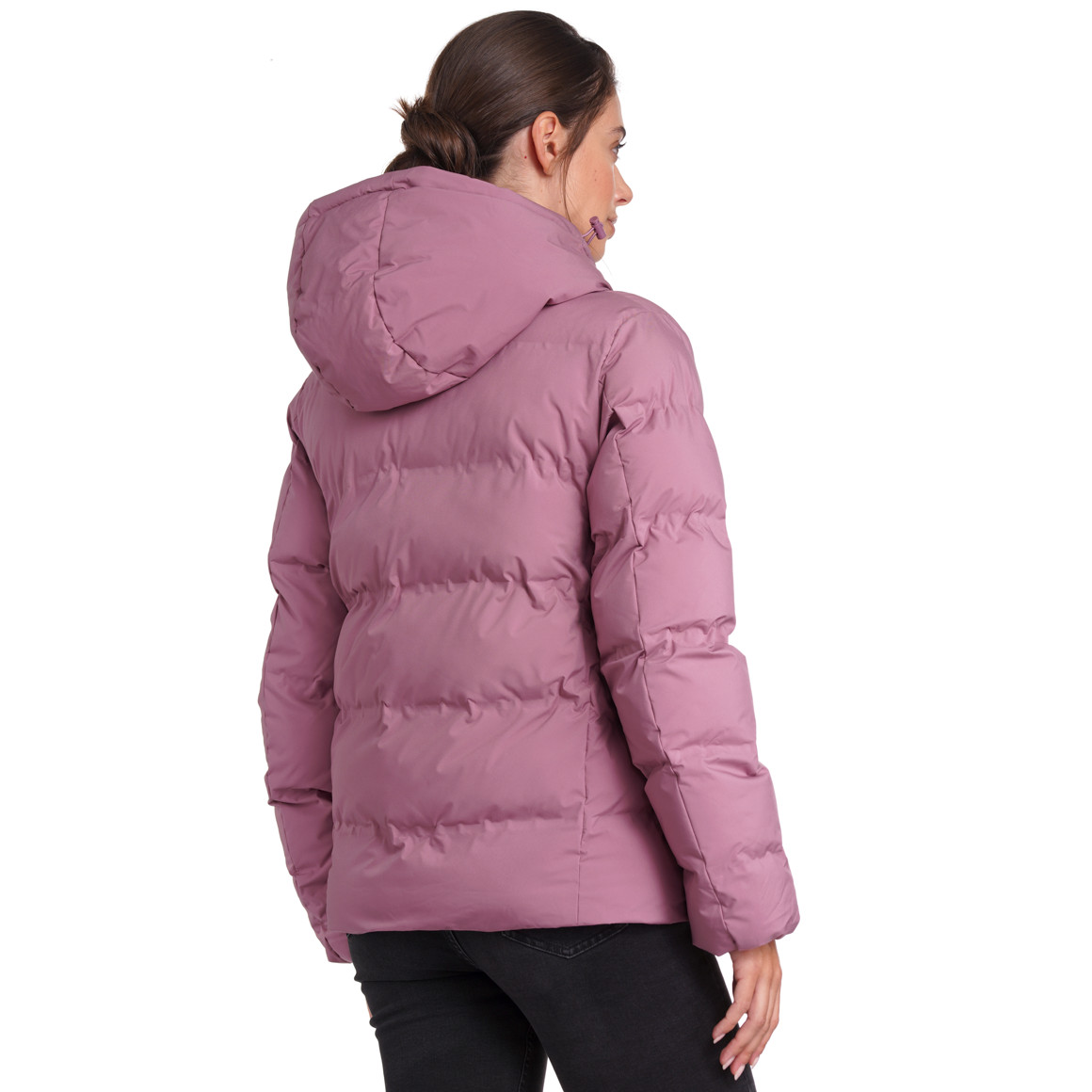 Dames pufferjack in effen kleuren