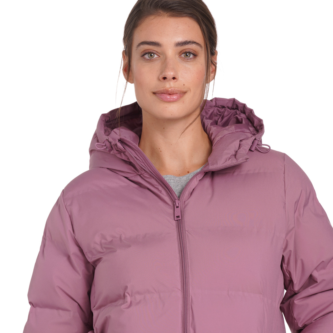 Dames pufferjack in effen kleuren