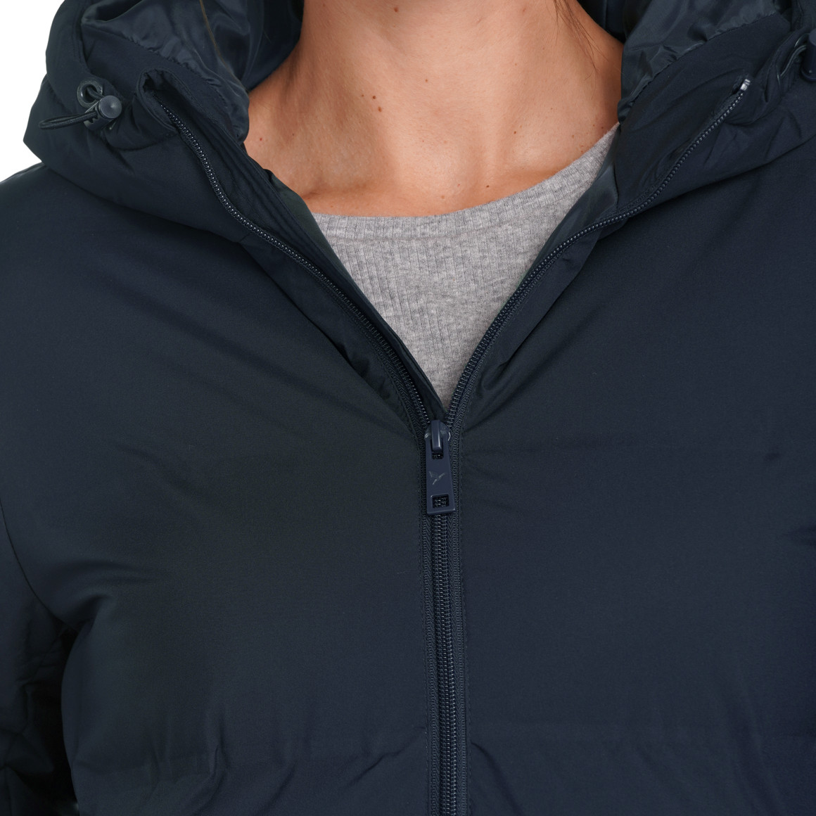 Dames pufferjack in effen kleuren