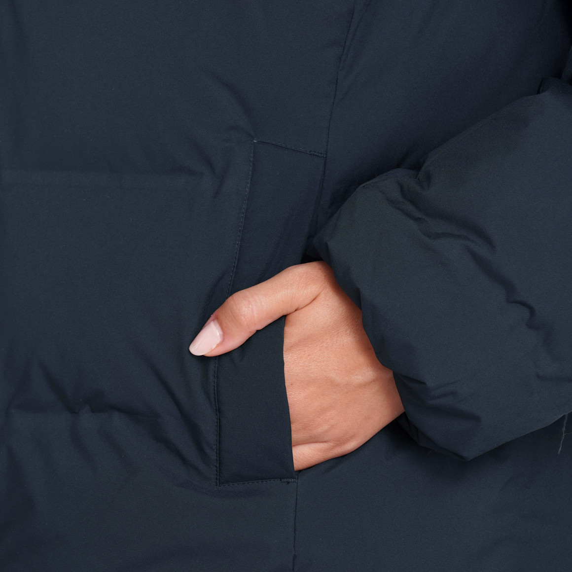 Dames pufferjack in effen kleuren