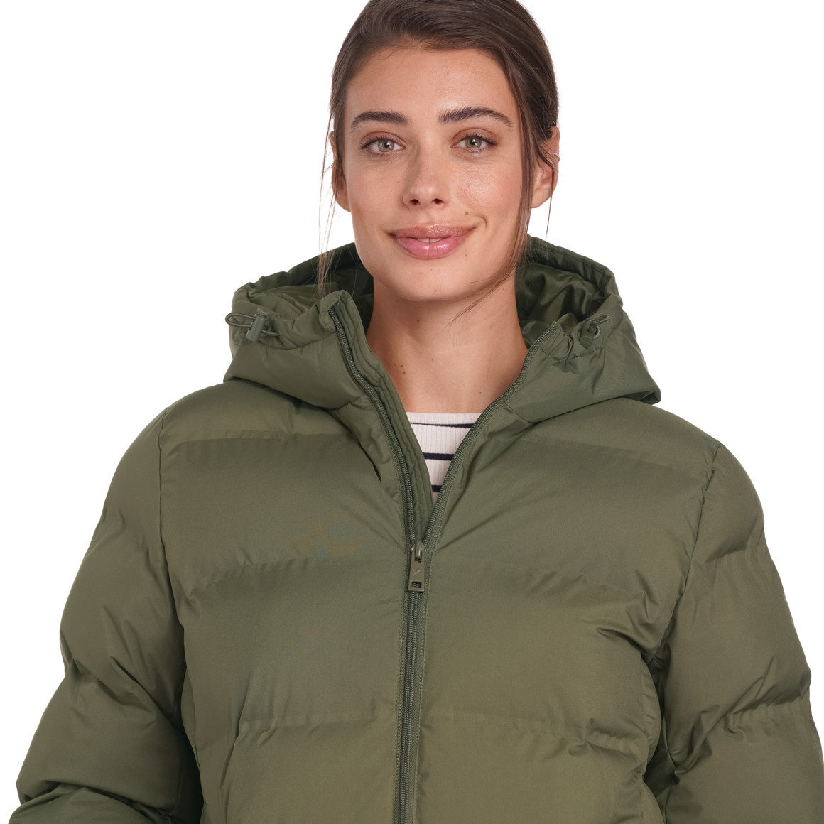 Dames pufferjack in effen kleuren