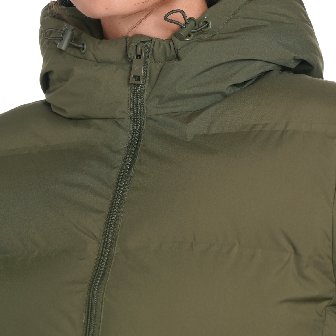 Dames pufferjack in effen kleuren