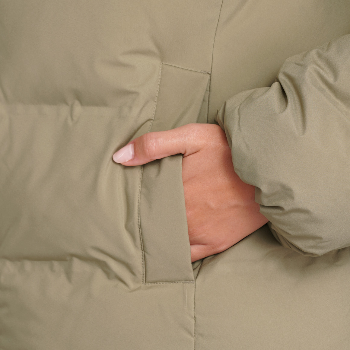 Dames pufferjack in effen kleuren