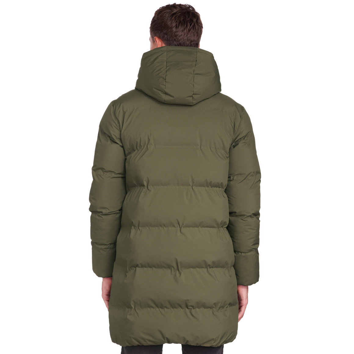 Pufferjas voor heren met capuchon