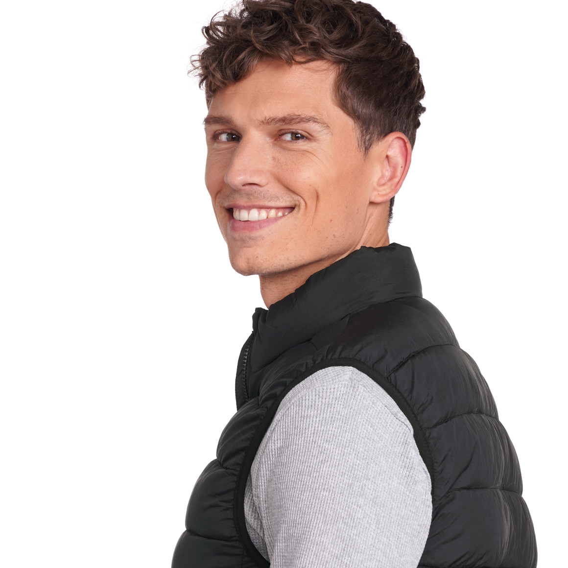 Heren gewatteerd vest