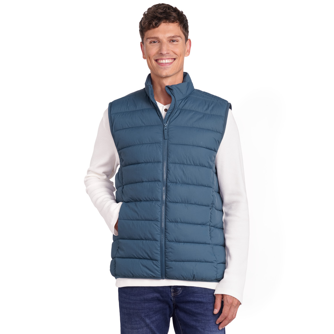 Heren gewatteerd vest