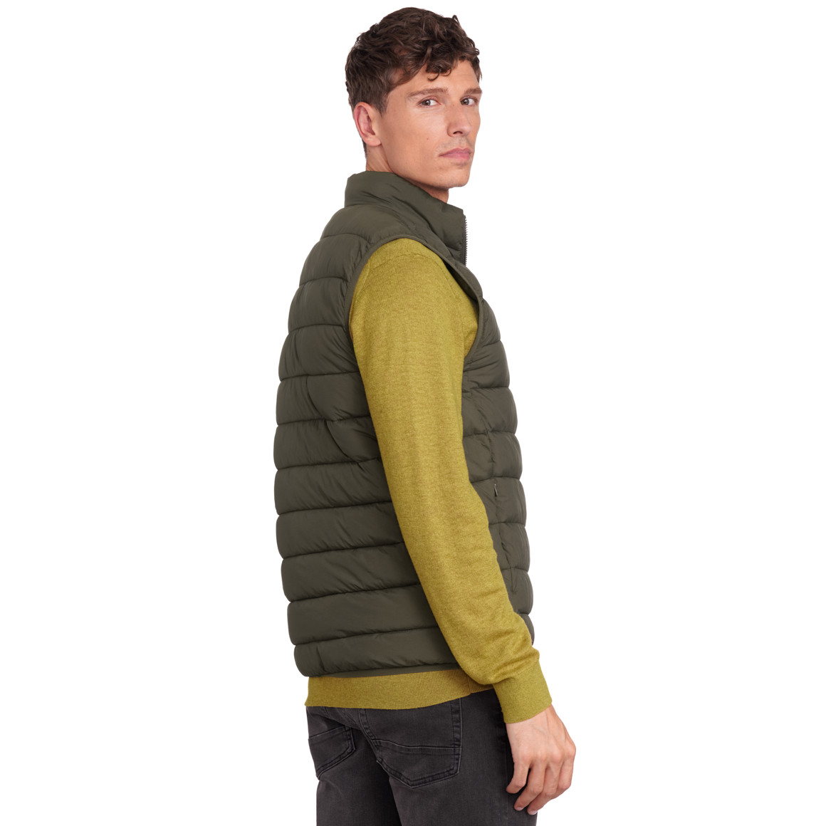 Heren gewatteerd vest