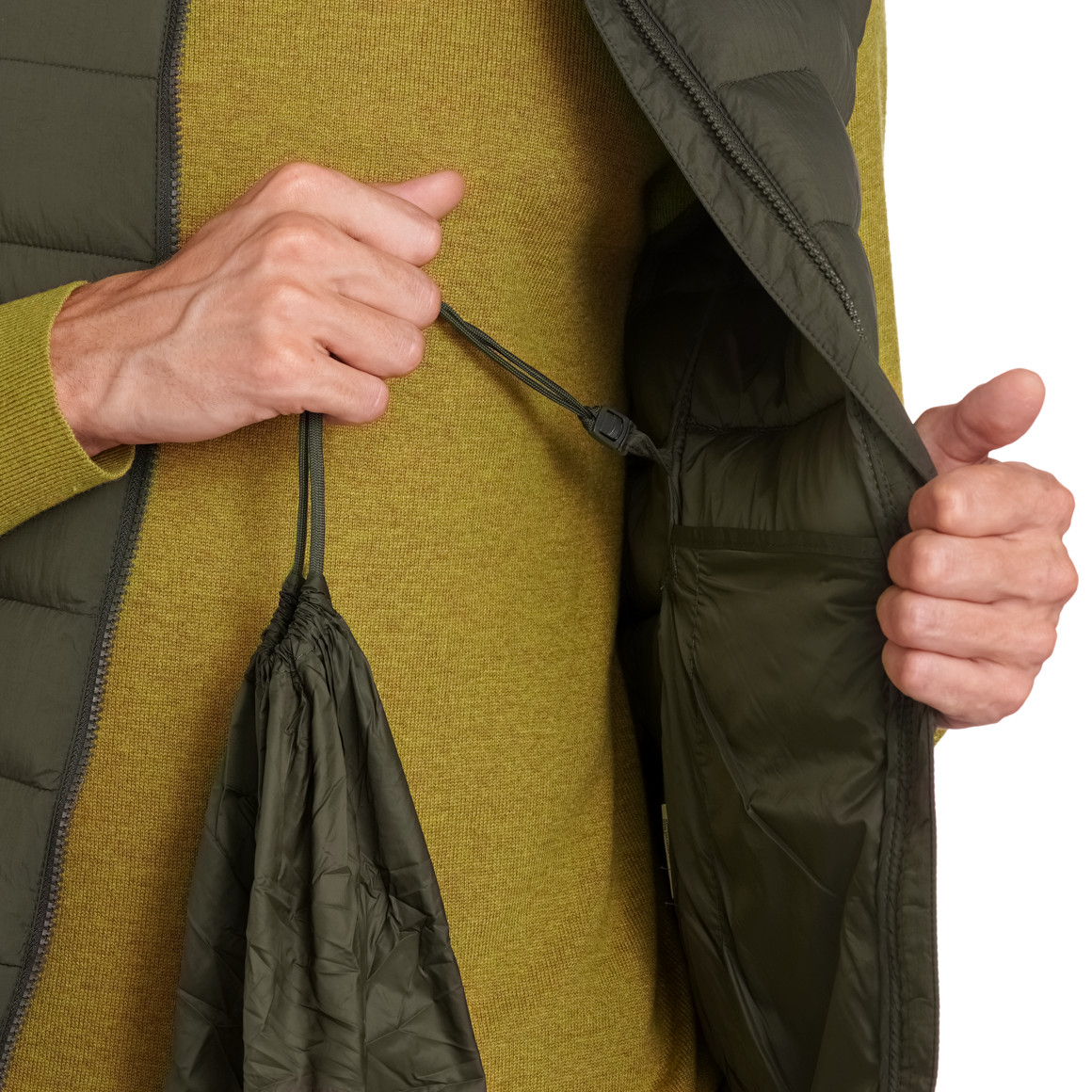 Heren gewatteerd vest