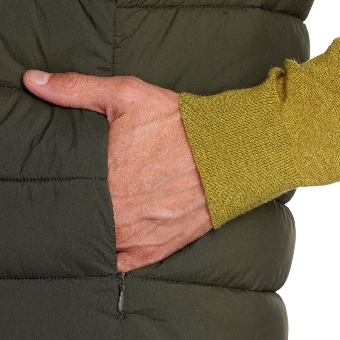 Heren gewatteerd vest