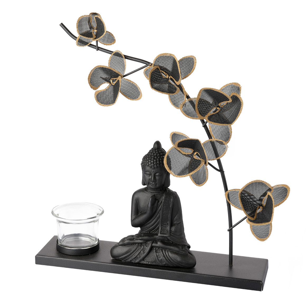 Teelichthalter mit Buddhafigur family Ernsting\'s 