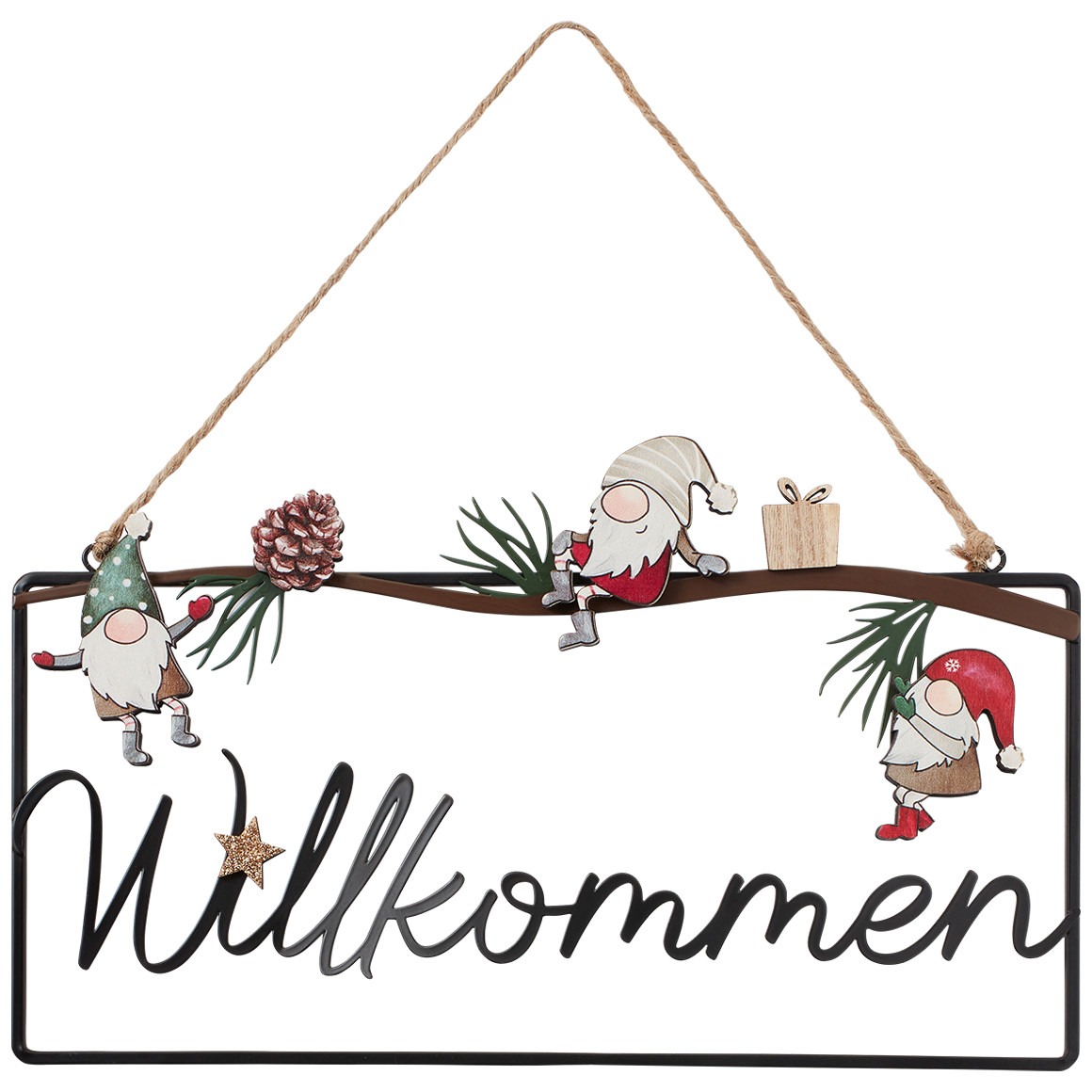 DekoHänger Metallschild Willkommen Ernsting's family