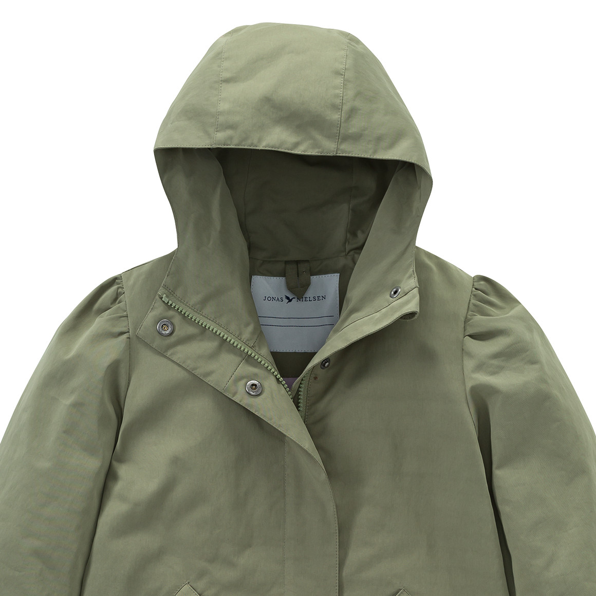 Mädchen Parka unifarben