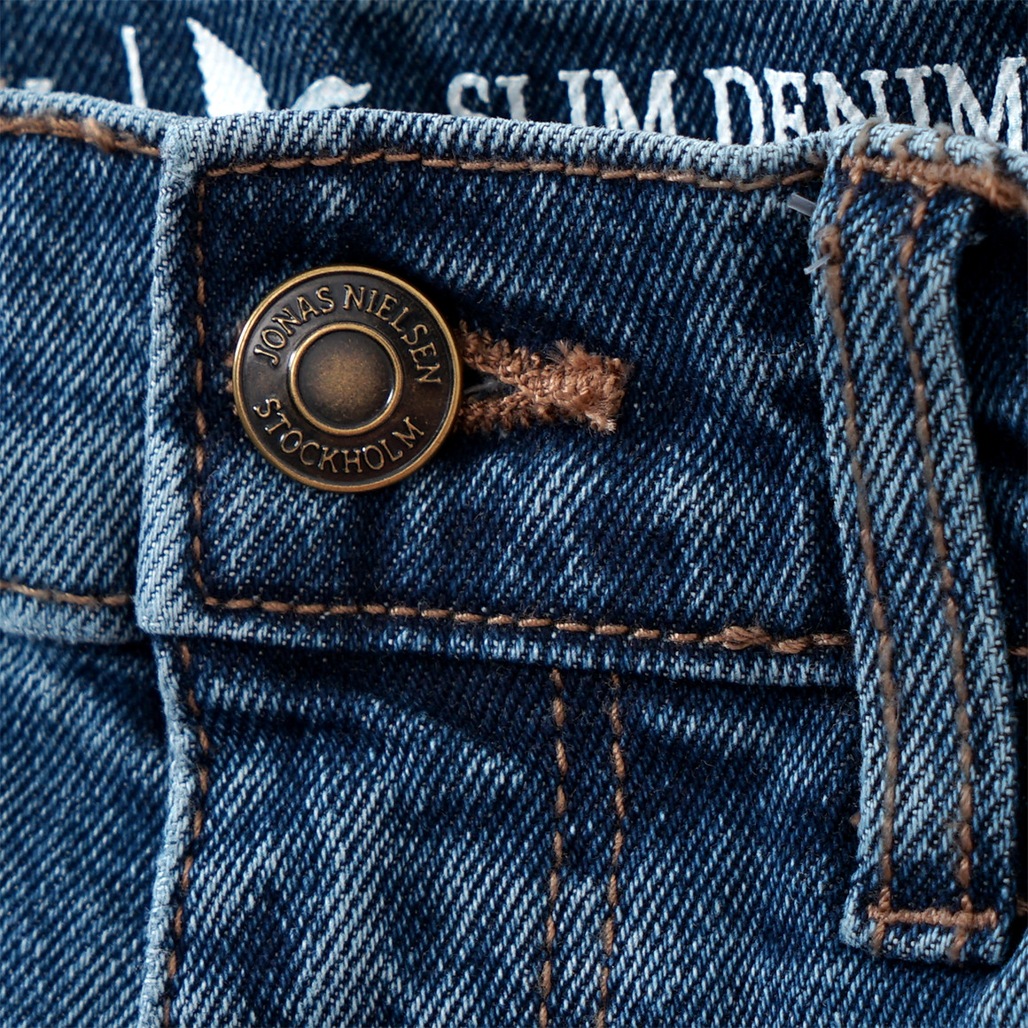 Jungen Slim-Jeans mit Used-Waschung